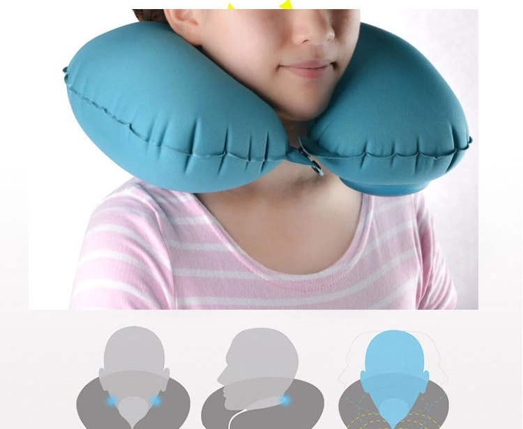 Almohada de viaje inflable