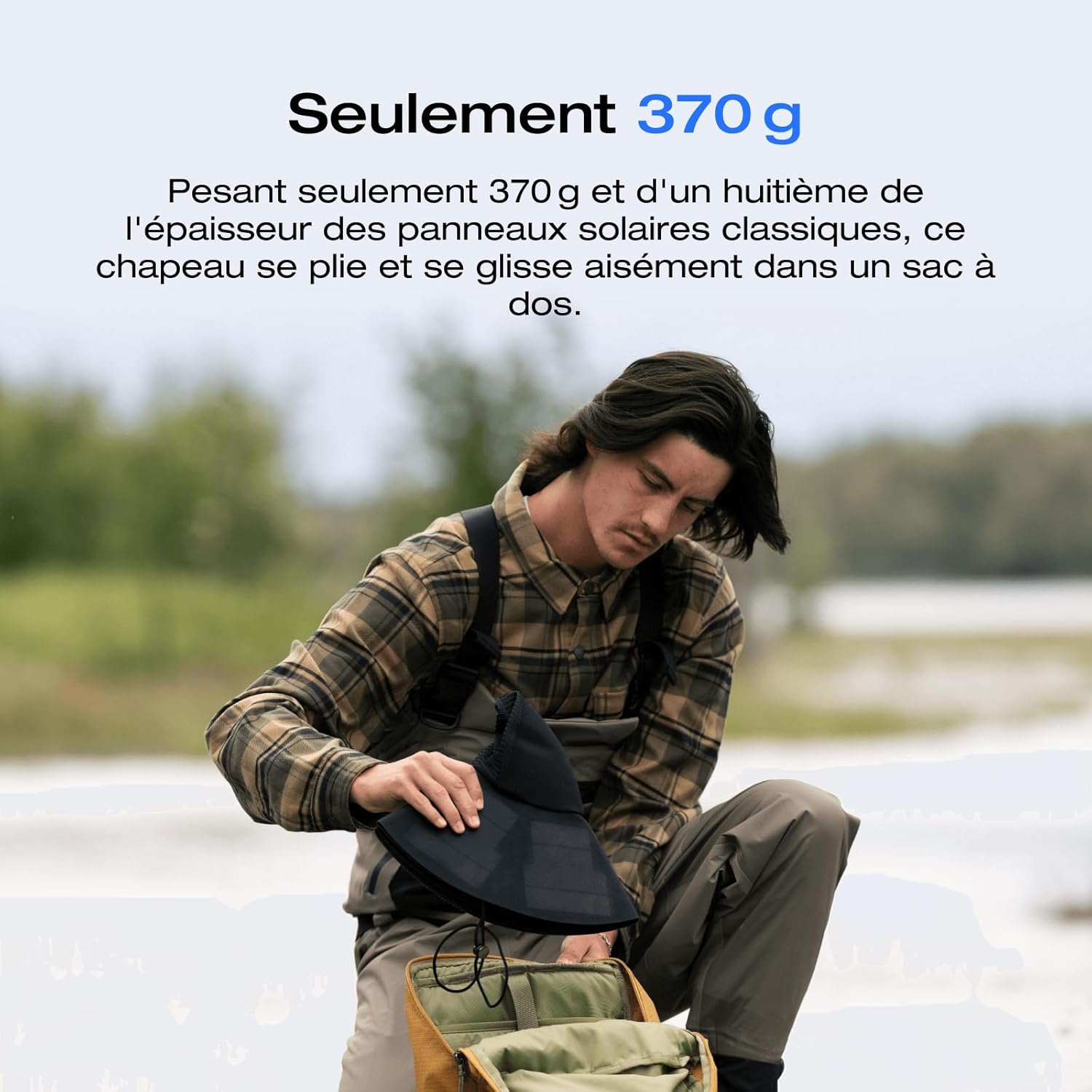 Ce chapeau solaire révolutionnaire recharge votre portable pendant vos activités extérieures