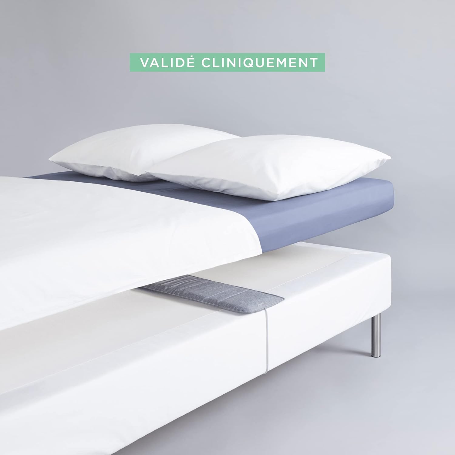 Withings Sleep Analyzer Capteur de Sommeil avec Détection de l'Apnée du Sommeil Validé Cliniquement