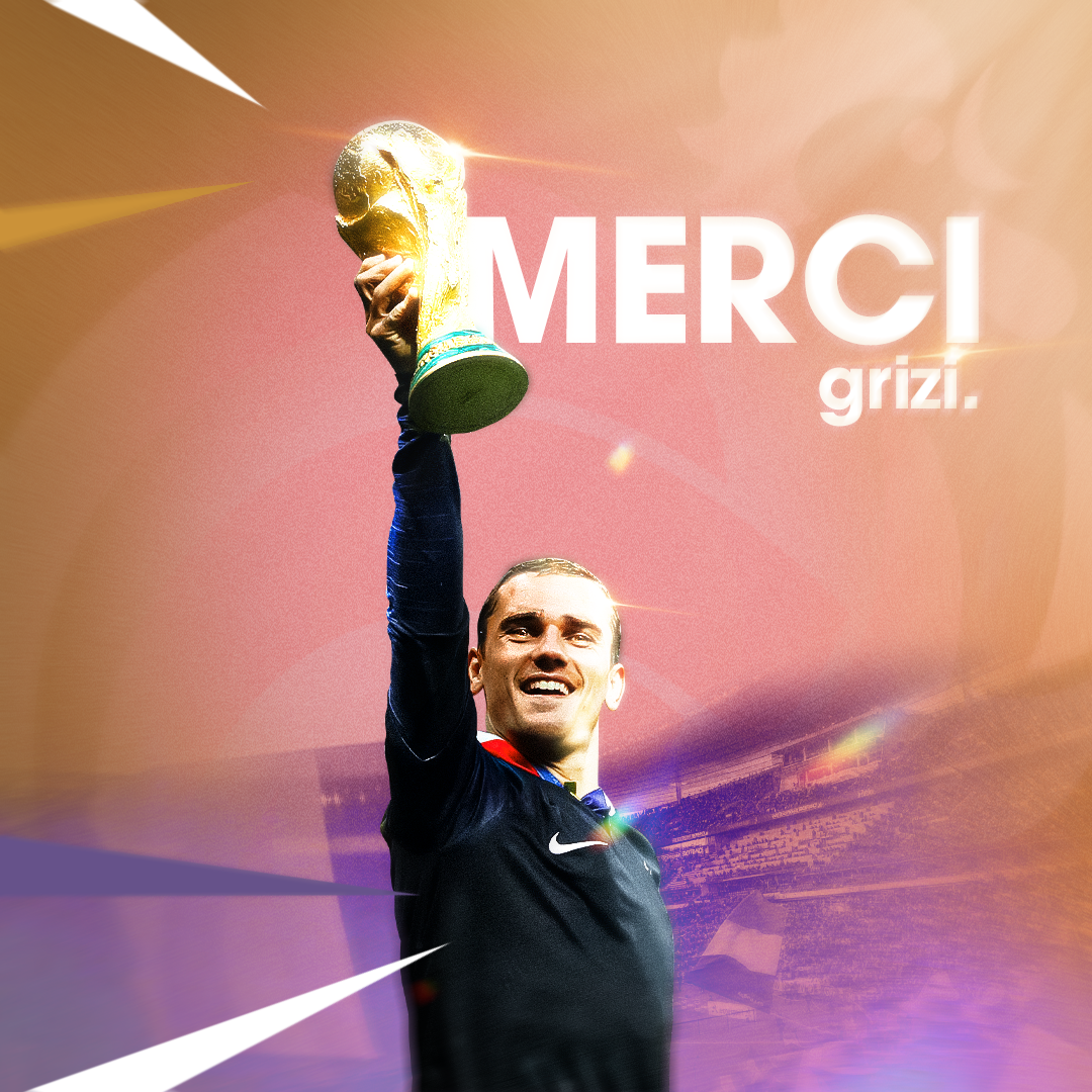 Griezmann & le Trophée de la Coupe du Monde