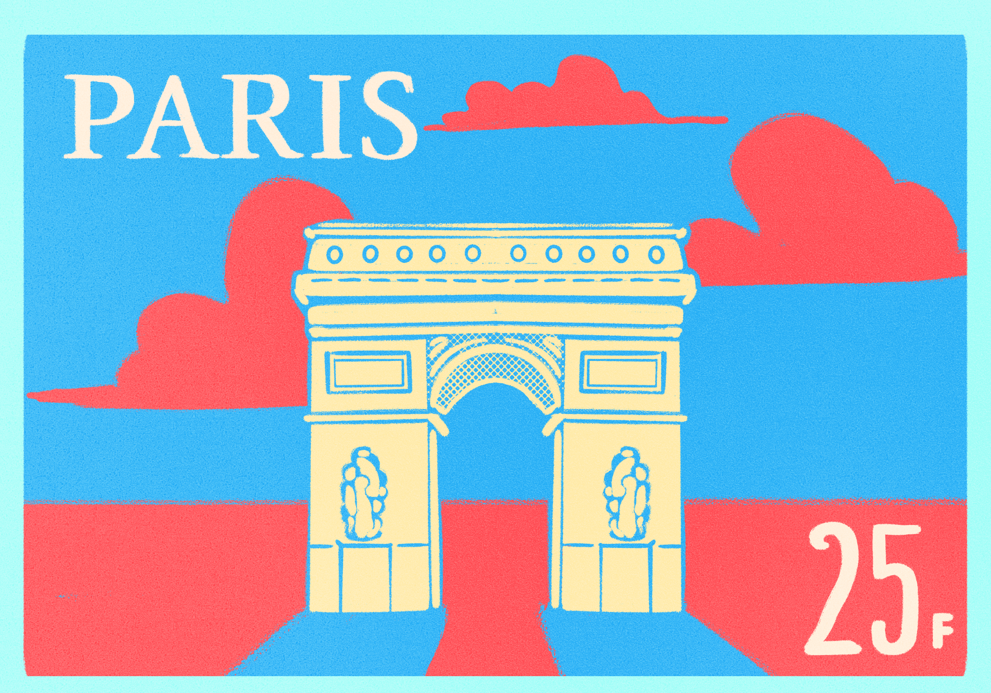 Timbre de Paris - Arc de Triomphe