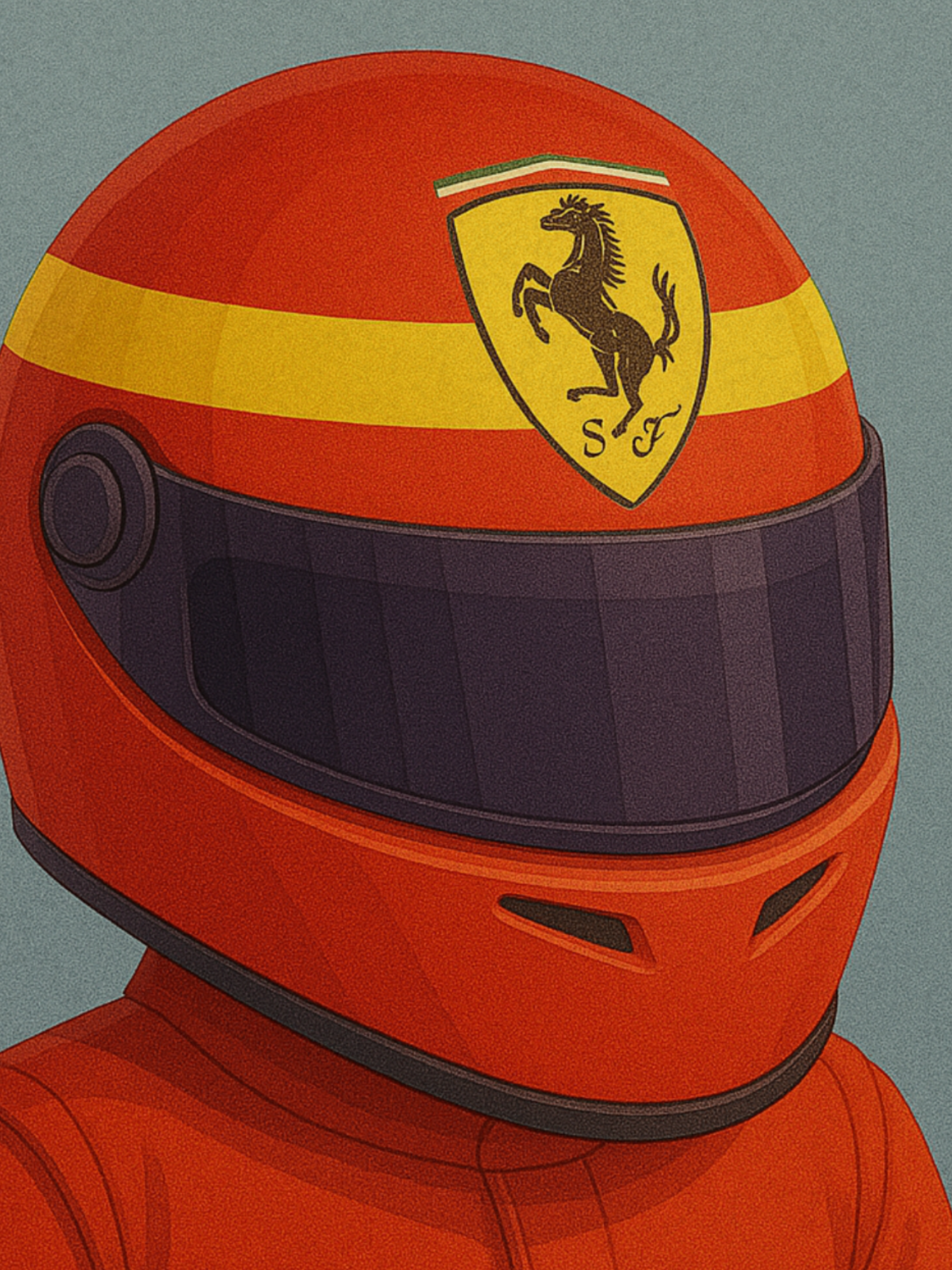 Casque F1 Logo Ferrari