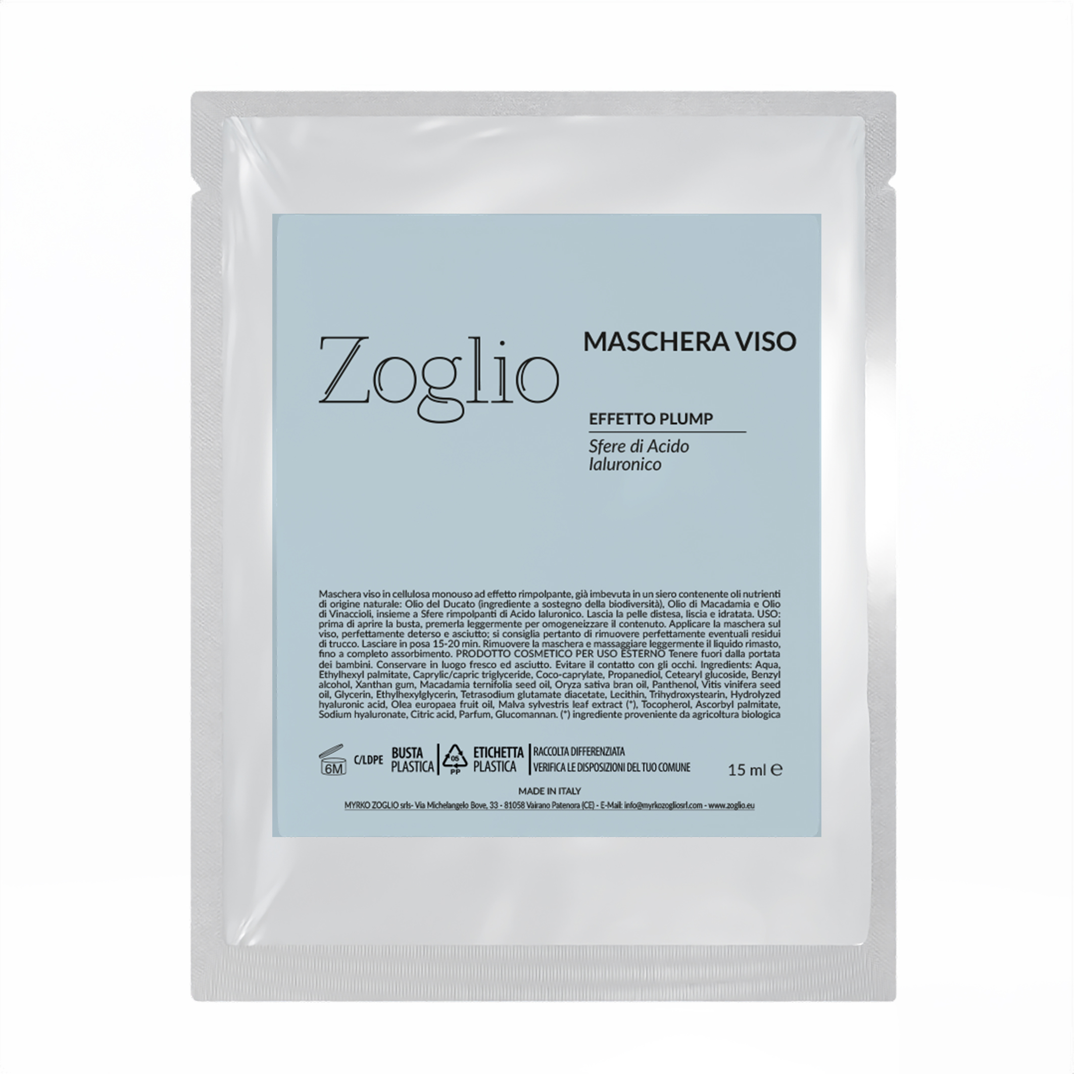 MASCHERA VISO EFFETTO PLUMP
