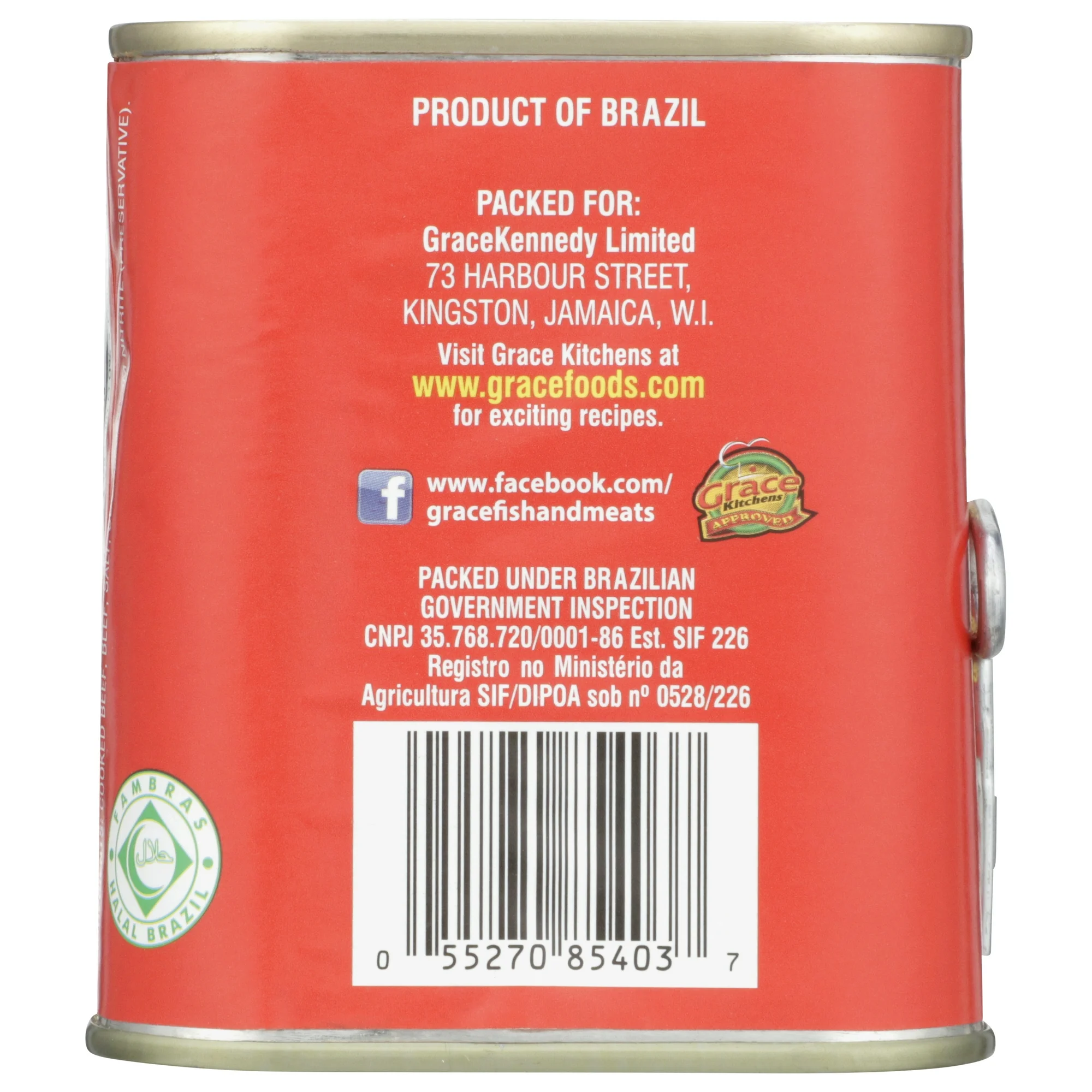 4pk Grace Corn Beef low sodium,  Original