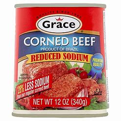 4pk Grace Corn Beef low sodium,  Original
