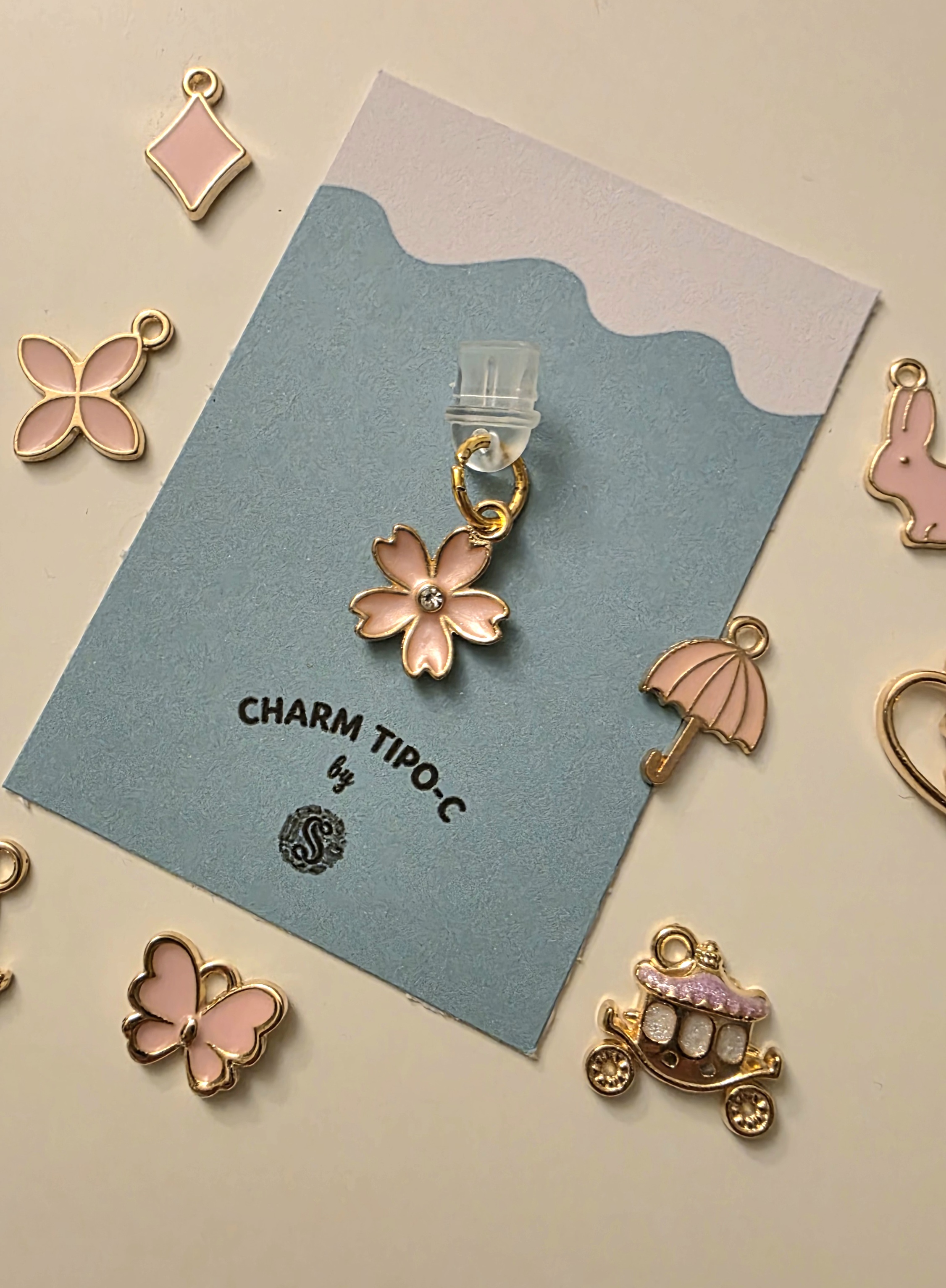 Charm rosa aleatorio