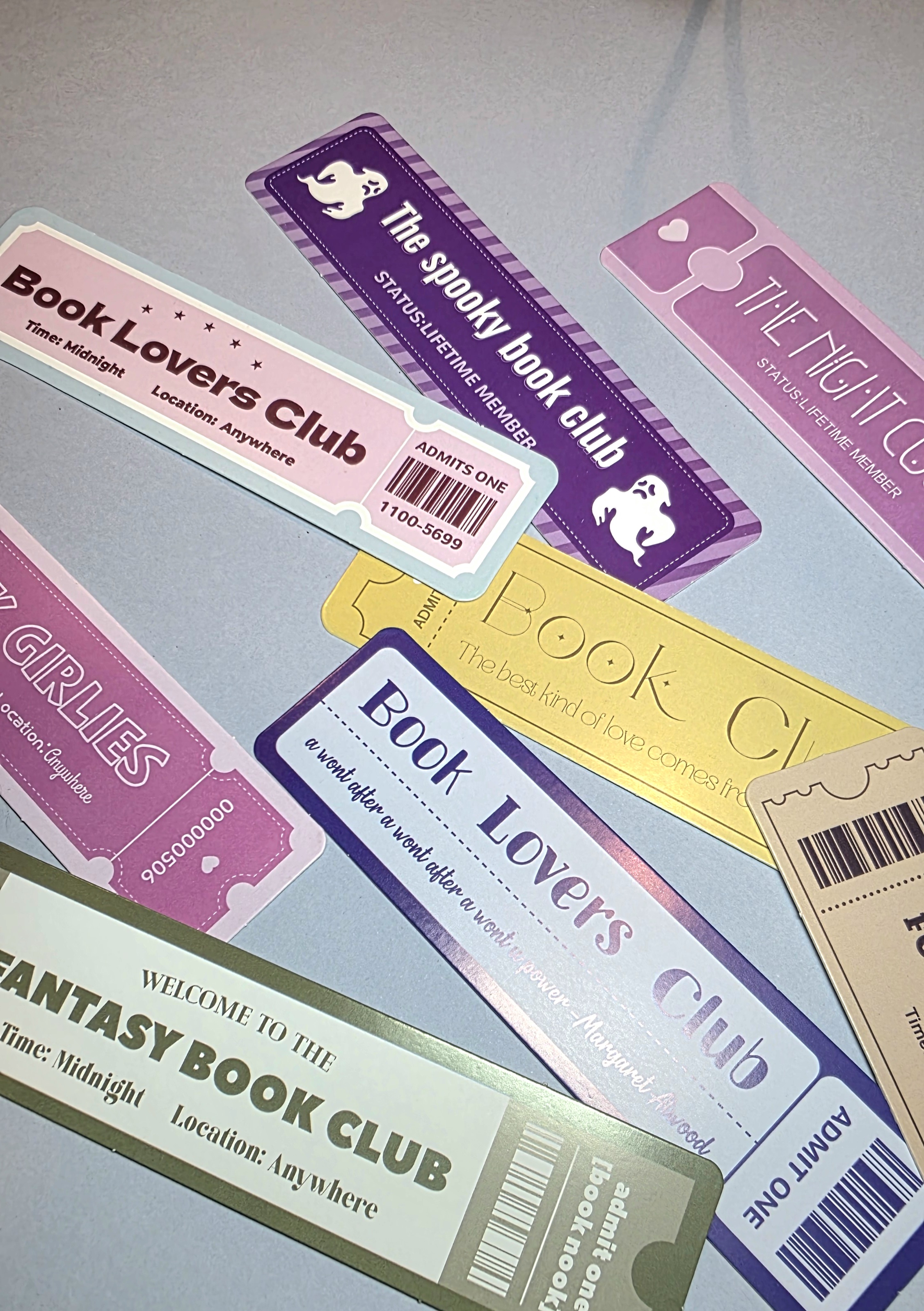 Marcapáginas Ticket literario 🎟️