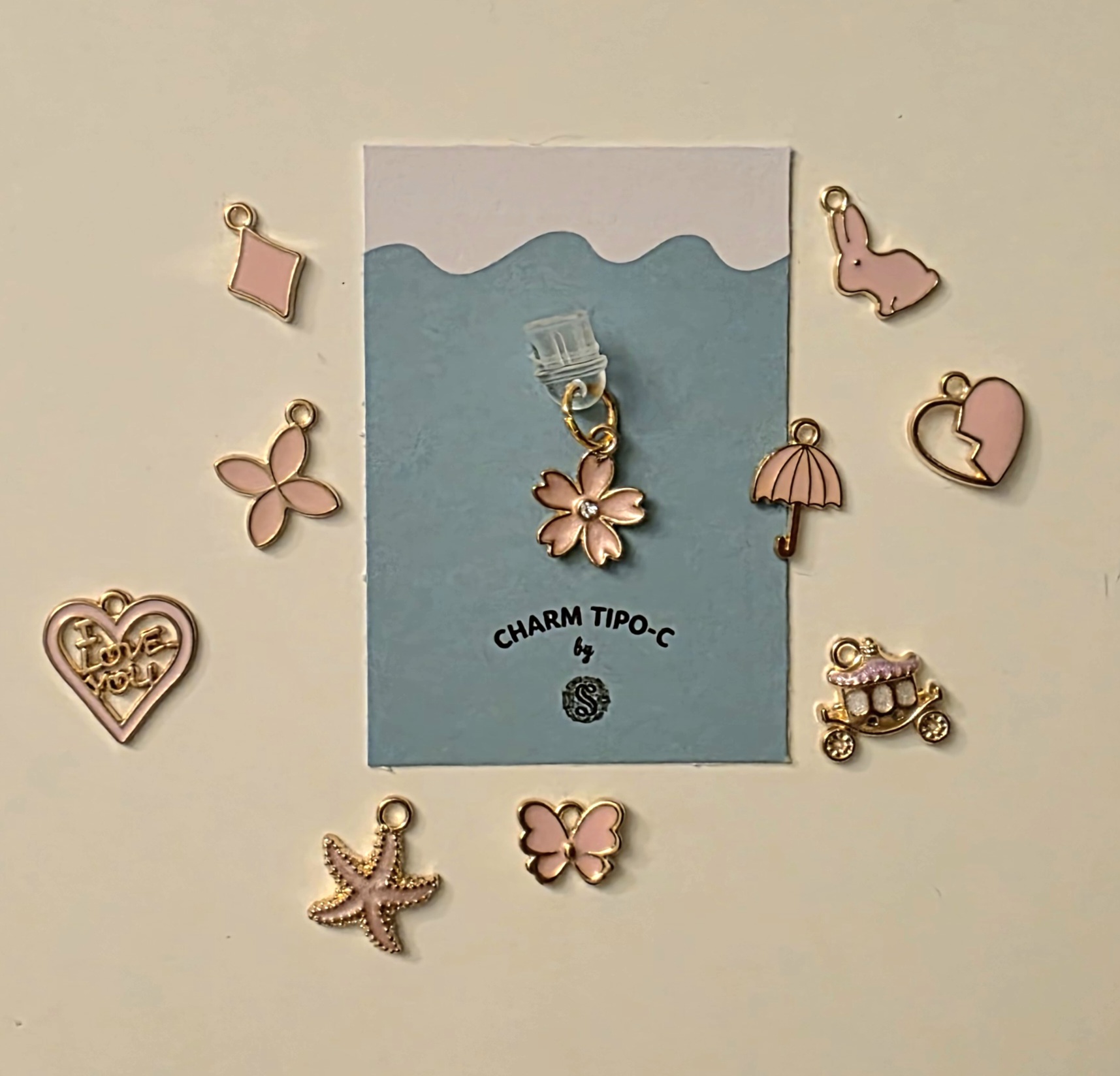Charm rosa aleatorio