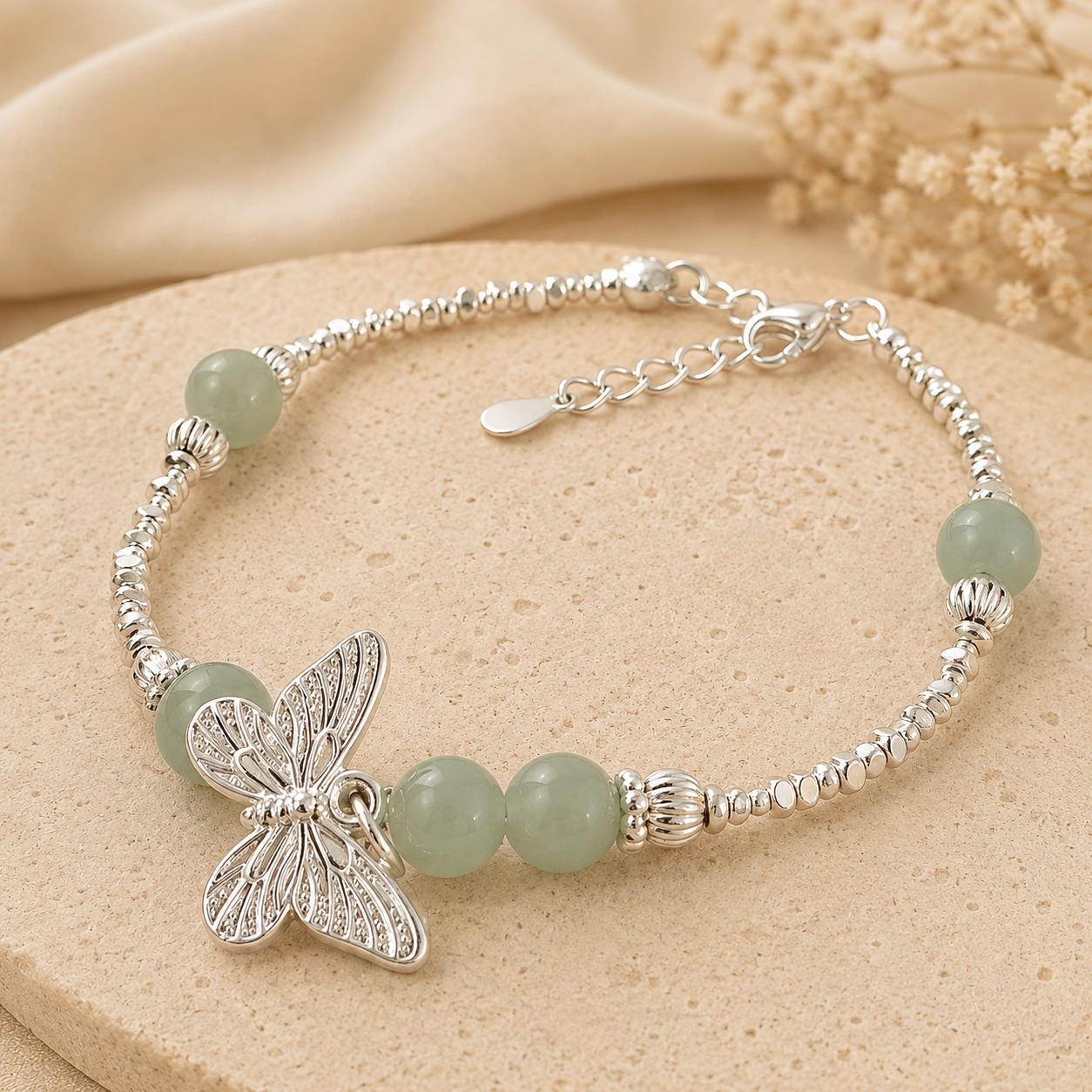 Pulsera Mariposa Esmeralda