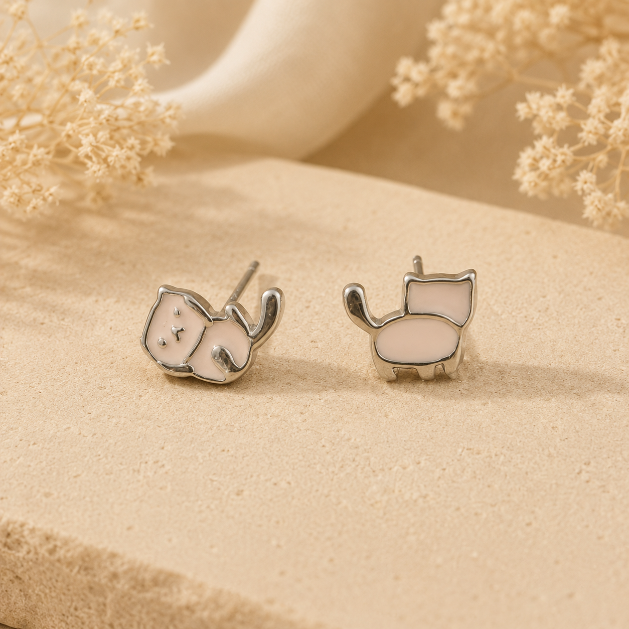 Pendientes Bigotes Rosas