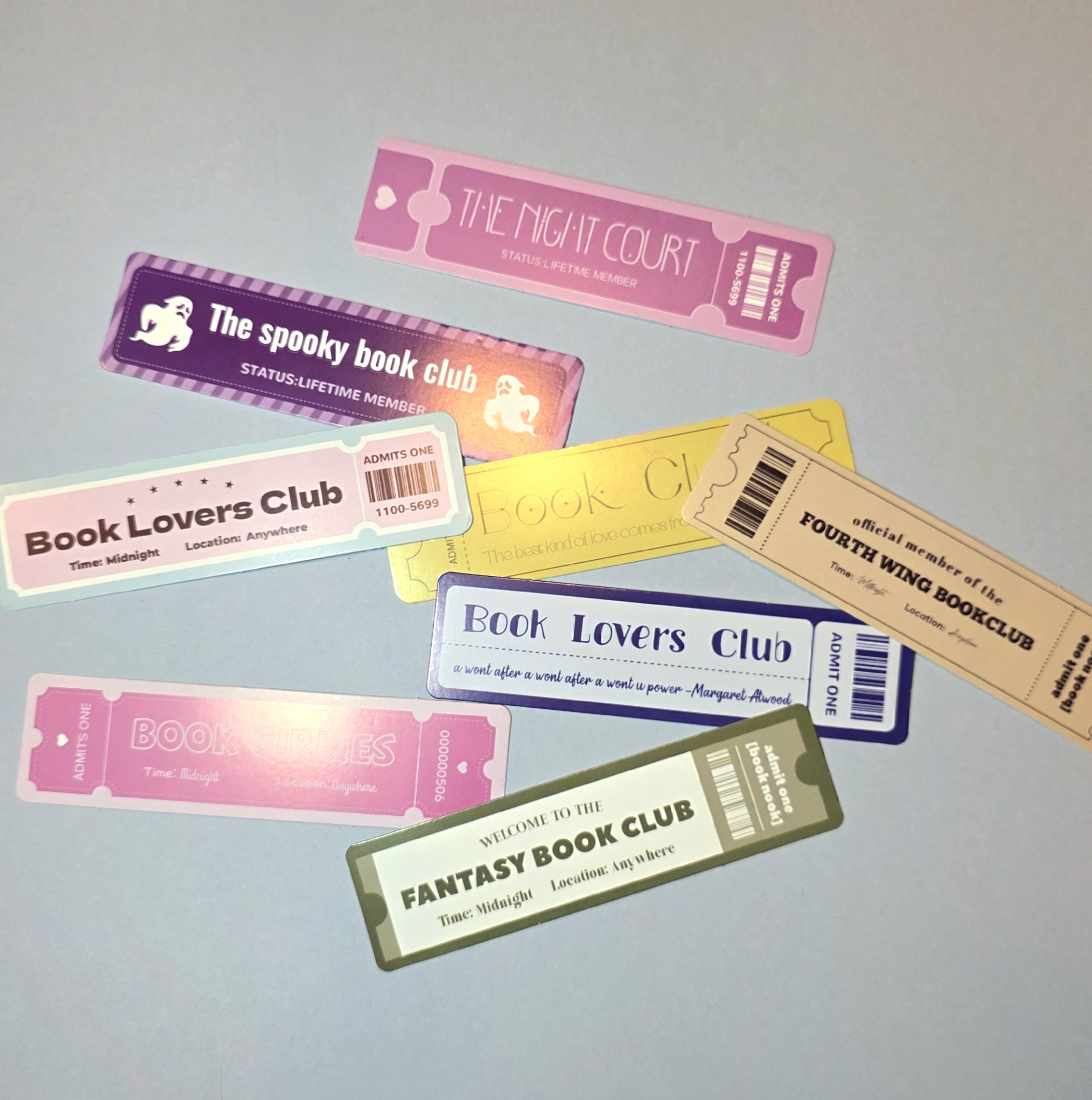 Marcapáginas Ticket literario 🎟️