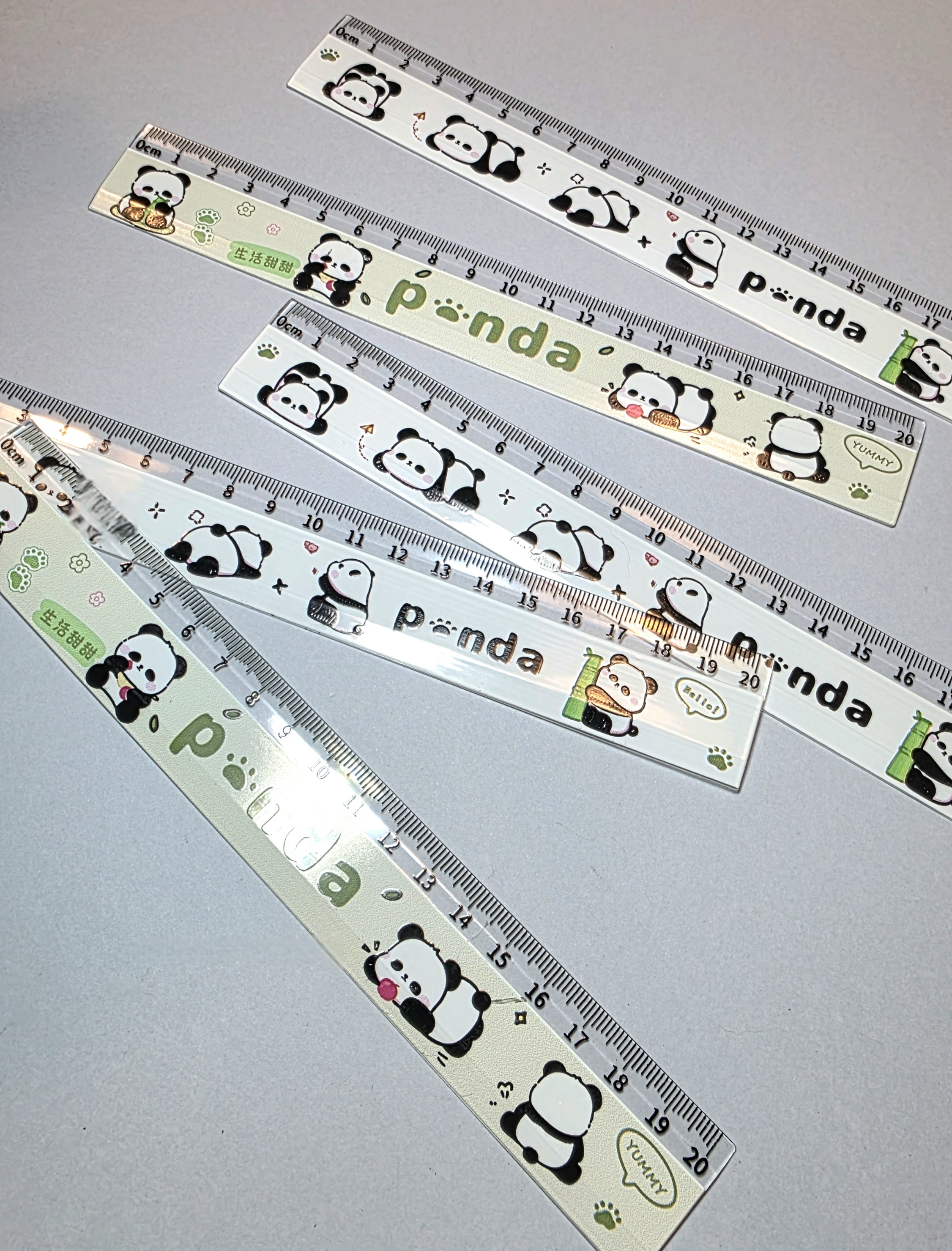 📏 Regla "Lecturas con pandas" (20 cm)