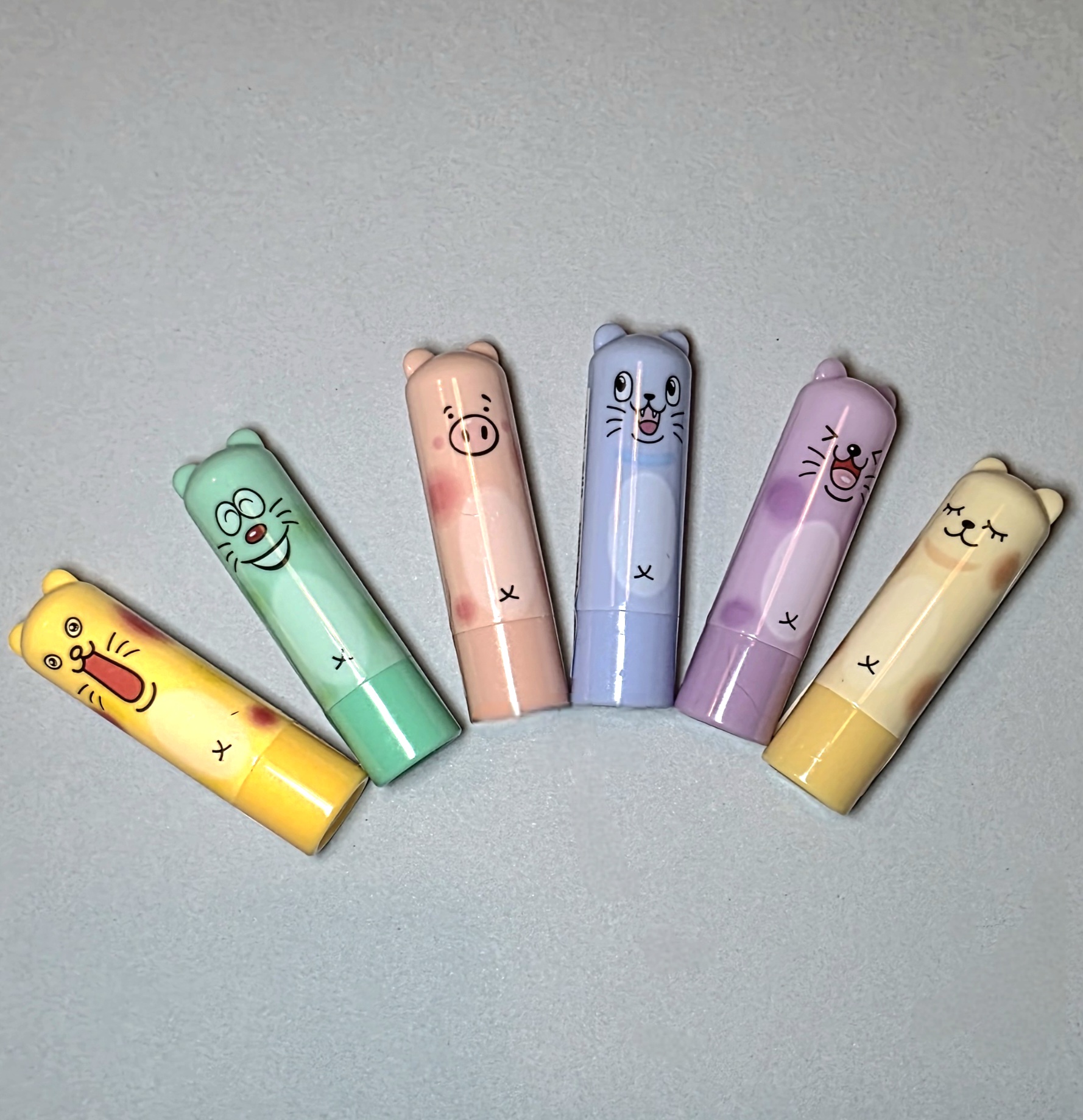 Bálsamo labial Animalitos kawaii 🐻🐷🐼