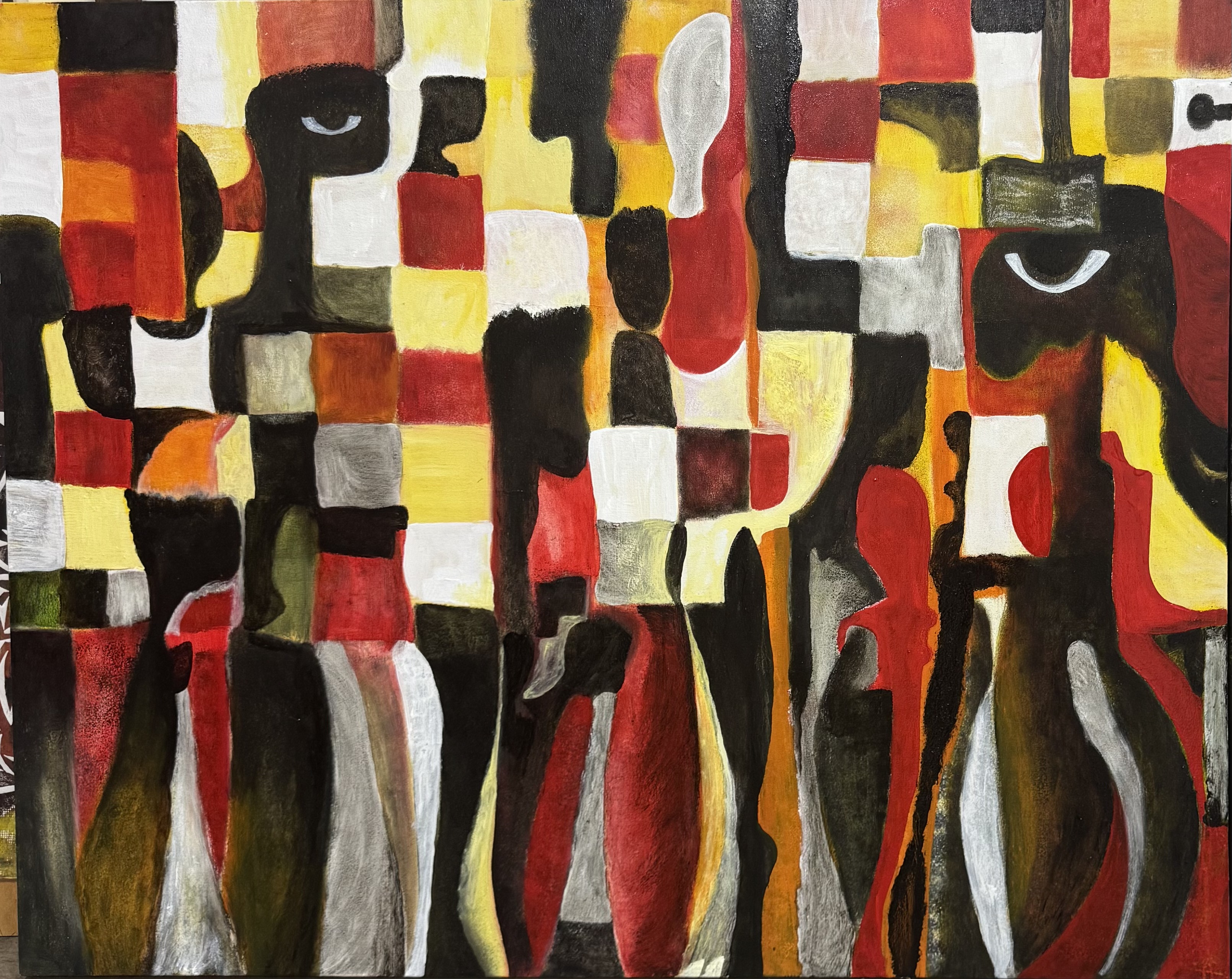 Abstract Expressionist Painting (i see you)