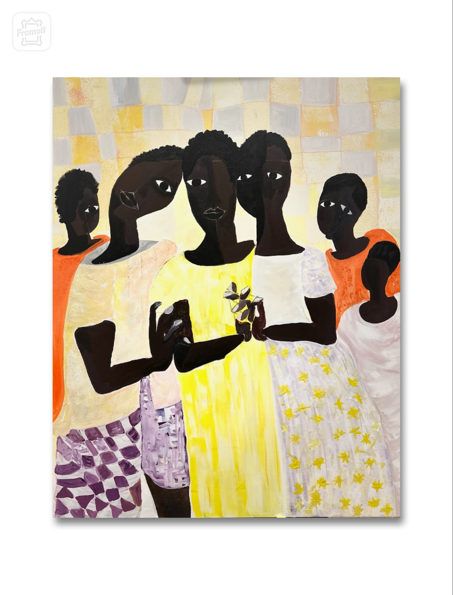 Family sup Gathering Art Painting