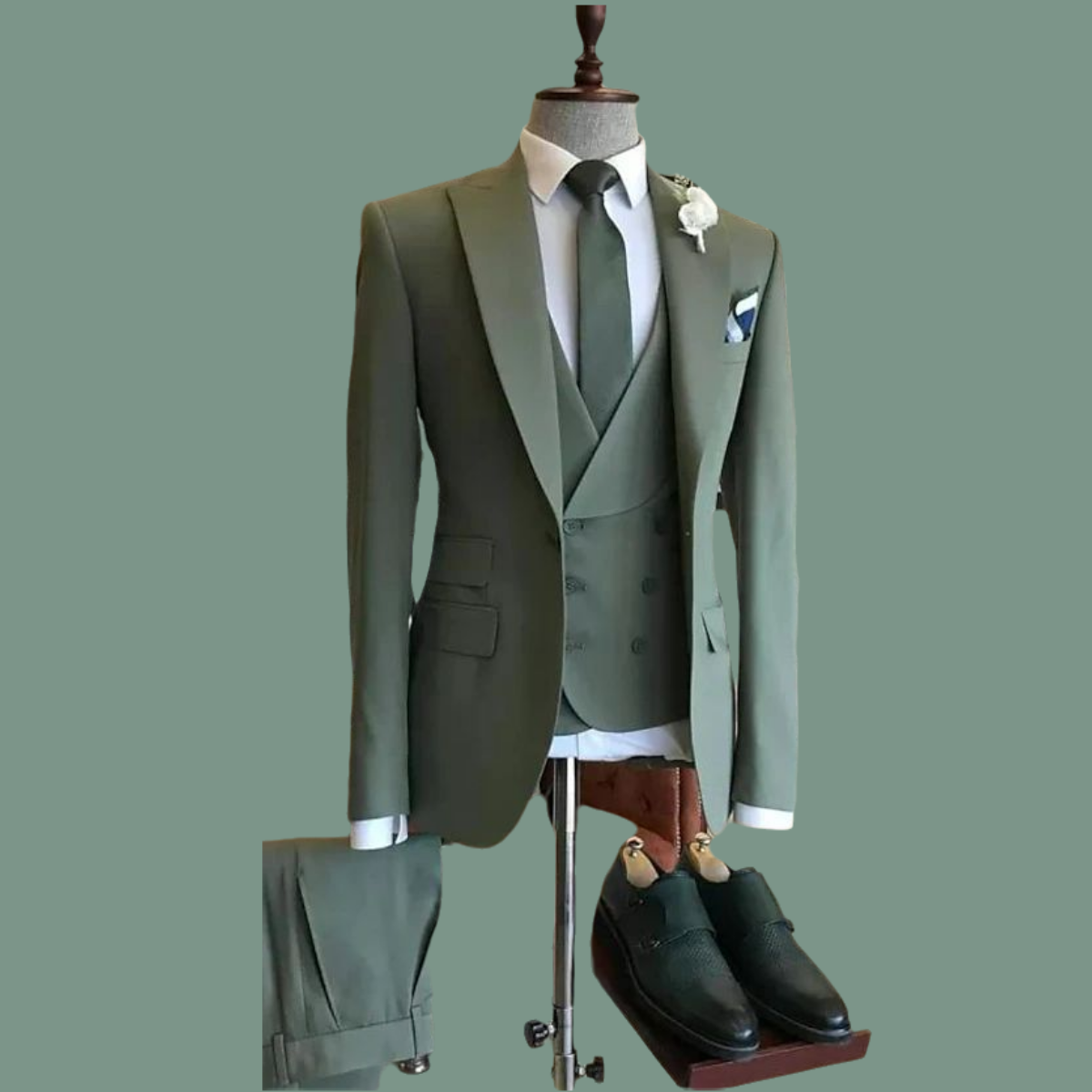 3PC CUSTOM MADE SUIT MEN