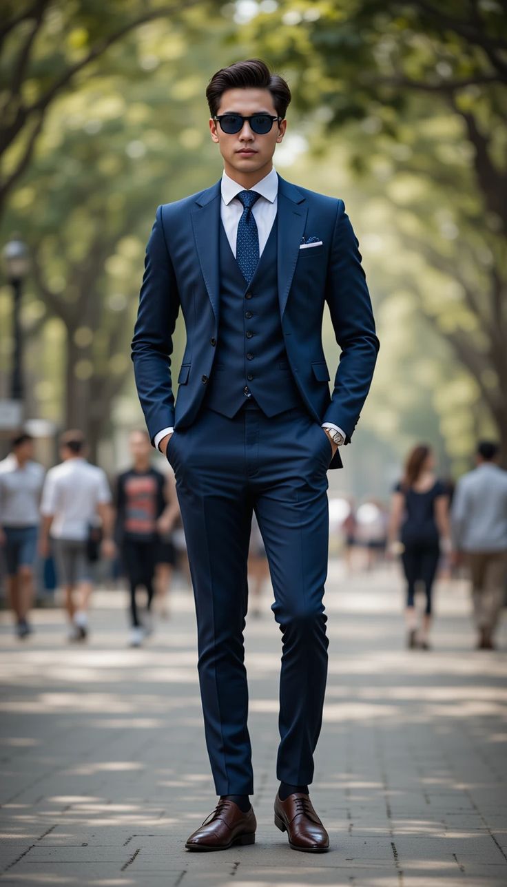 3PC CUSTOM MADE SUIT MEN