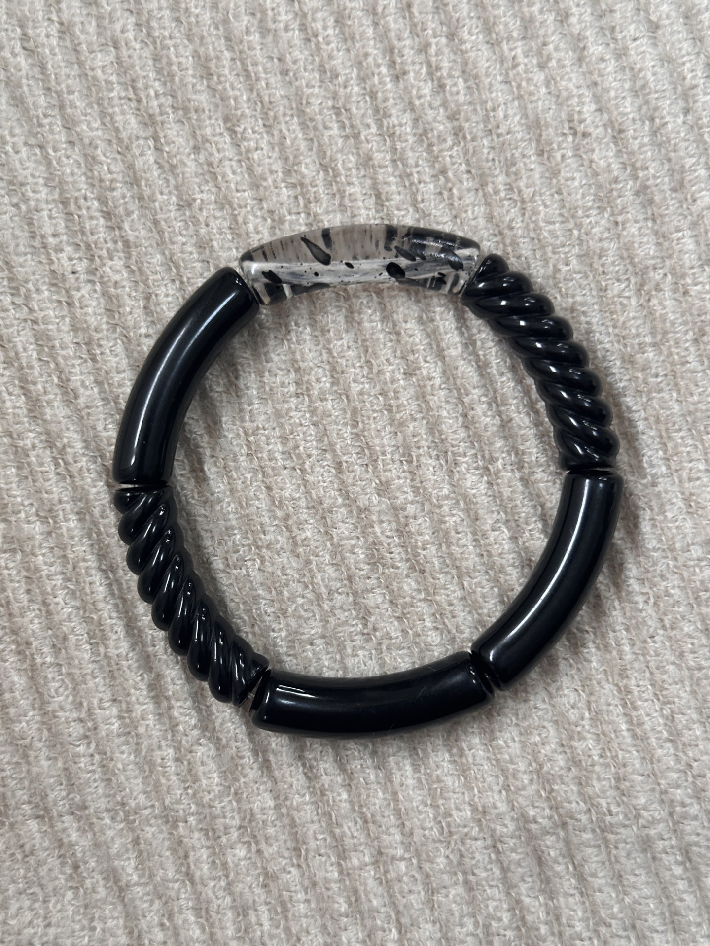 bracelet fin ALL BLACK
