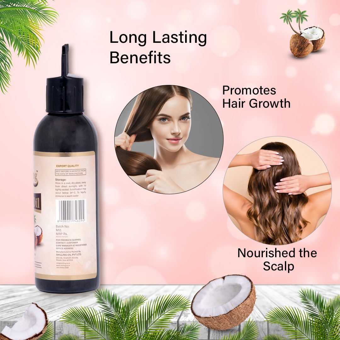 Virgin Coconut Hair Oil (With Vitamin E) 100mL