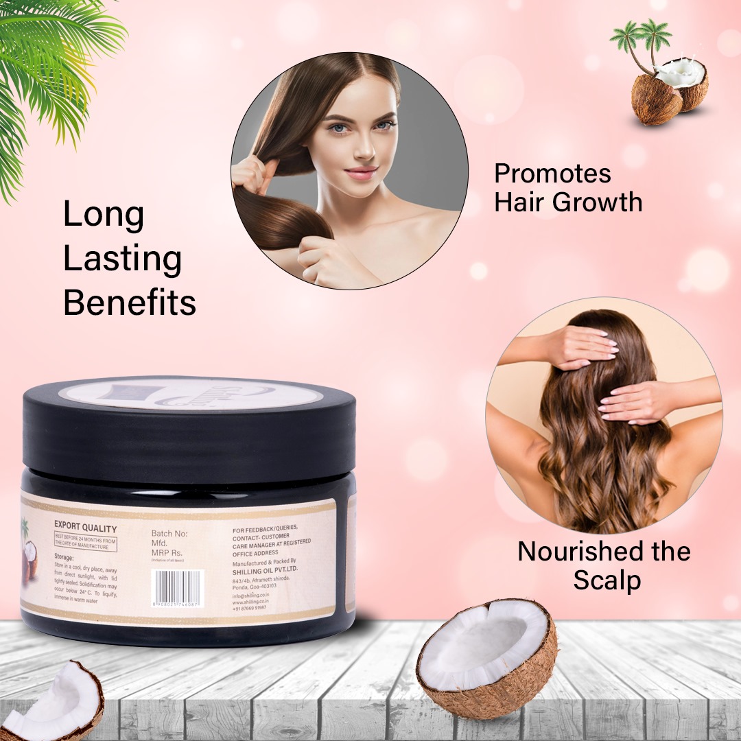 Virgin Coconut Hair Oil (With Vitamin E) 200mL