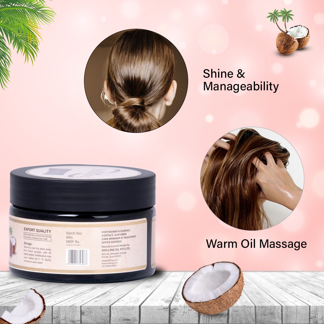 Virgin Coconut Hair Oil (With Vitamin E) 200mL