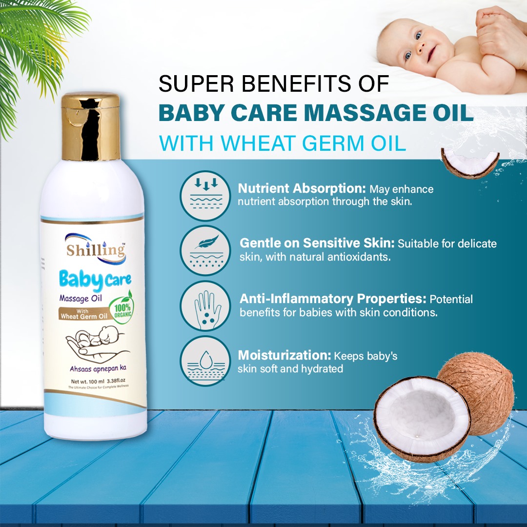 Baby Care Massage Oil (With Wheat Germ Oil) 100mL