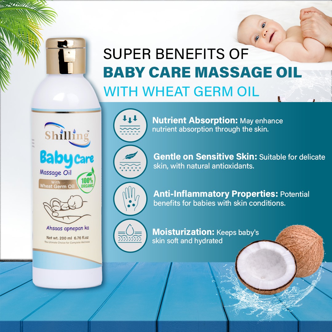 Baby Care Massage Oil (With Wheat Germ Oil) 200mL
