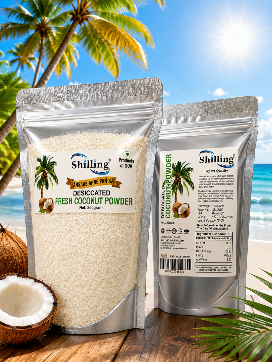 Desiccated Fresh Coconut Powder
