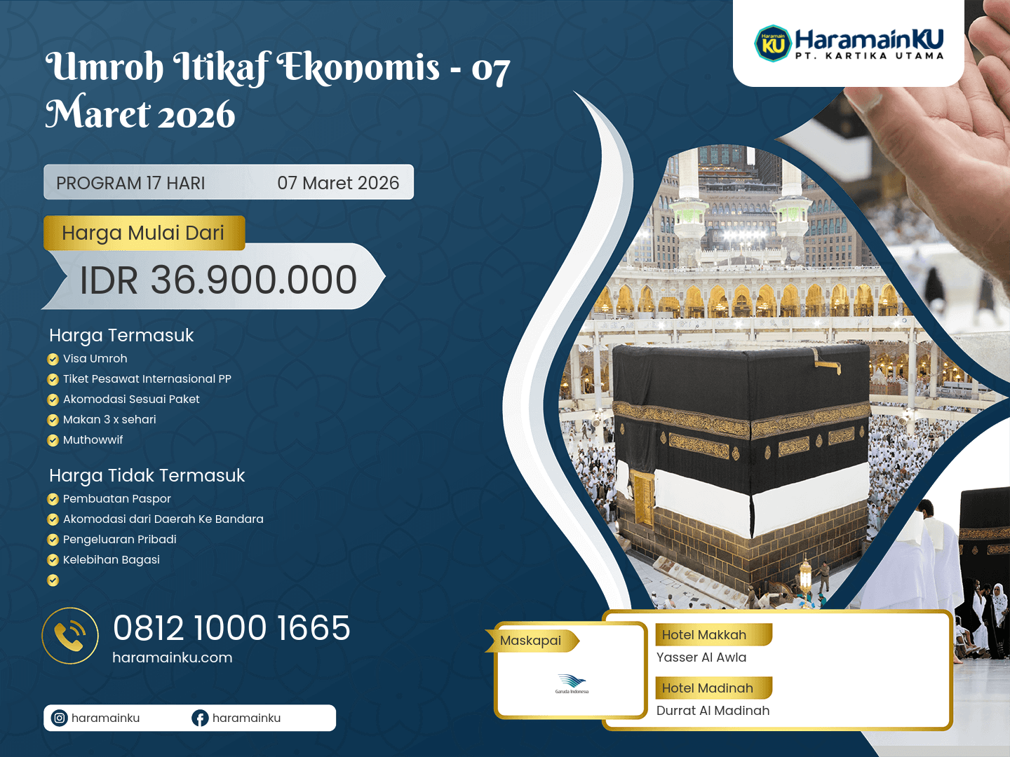 Umroh Itikaf Ekonomis 07 Maret 2026