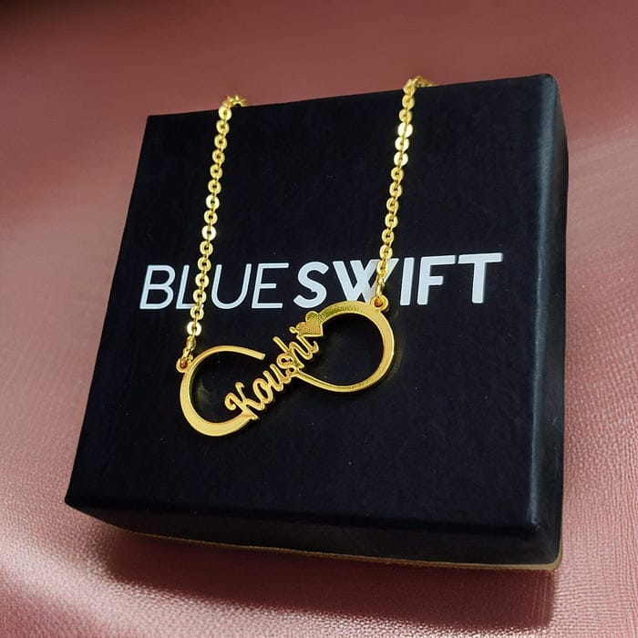Customized Gold Infinity Necklace