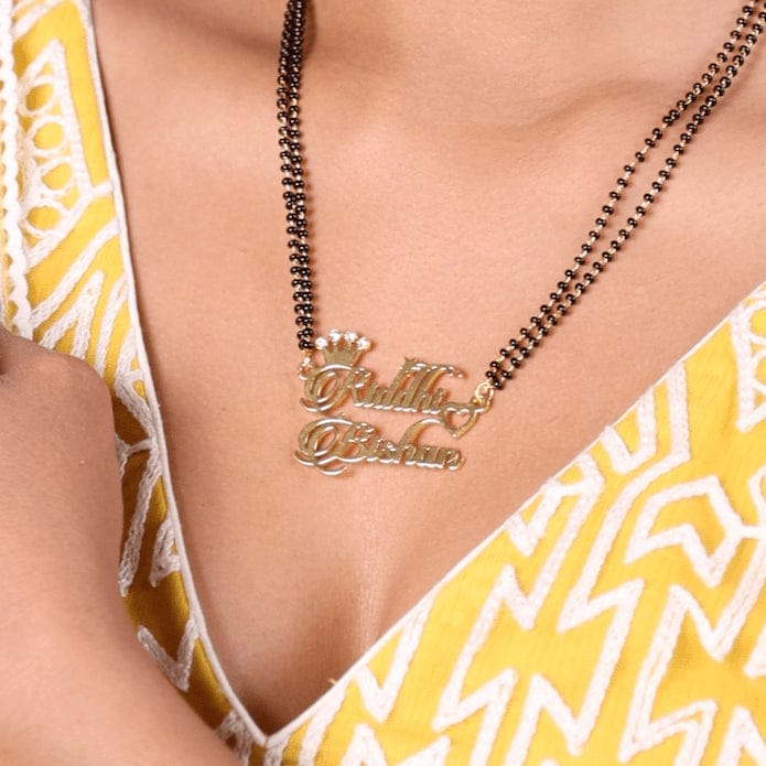 Couple Name Gold Necklace