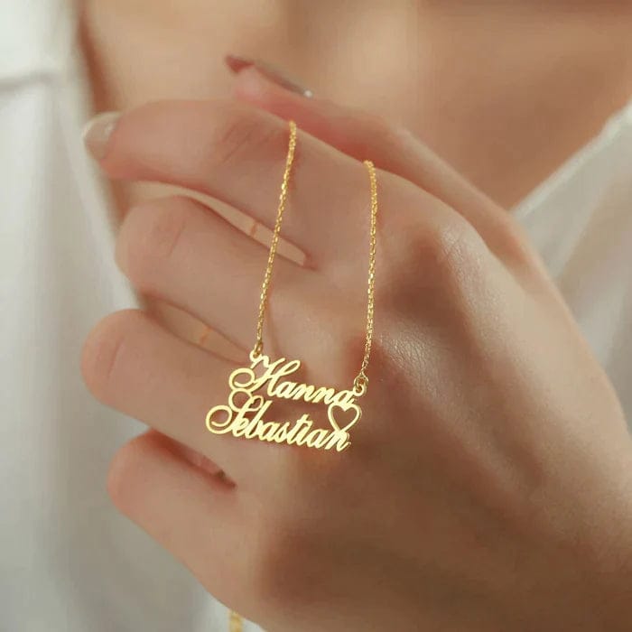 Customized Couple Name Necklace