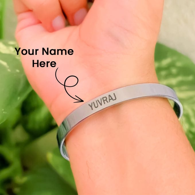 Customized Silver Name Bracelet