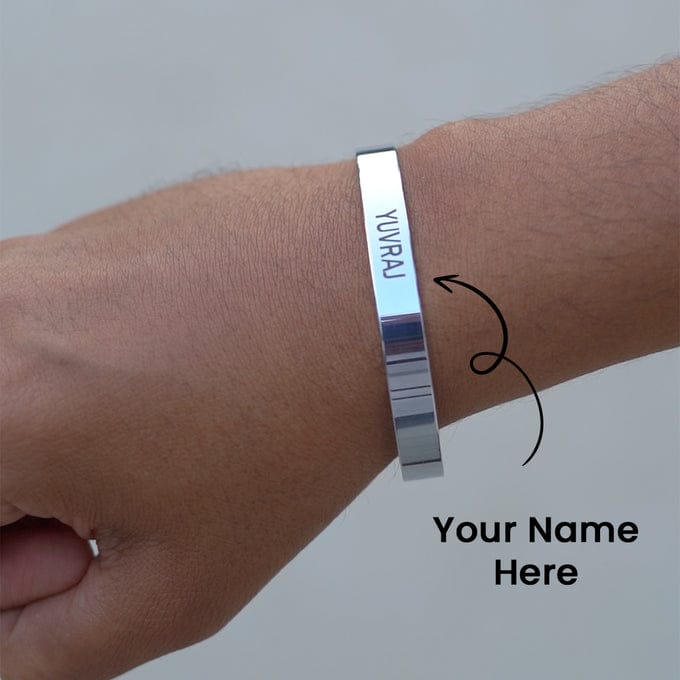 Customized Silver Name Bracelet