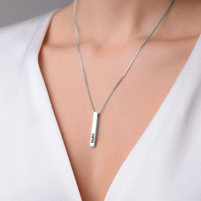 Silver Bar Pendant Jewellery