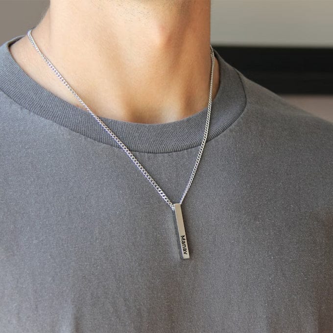 Silver Bar Pendant Jewellery