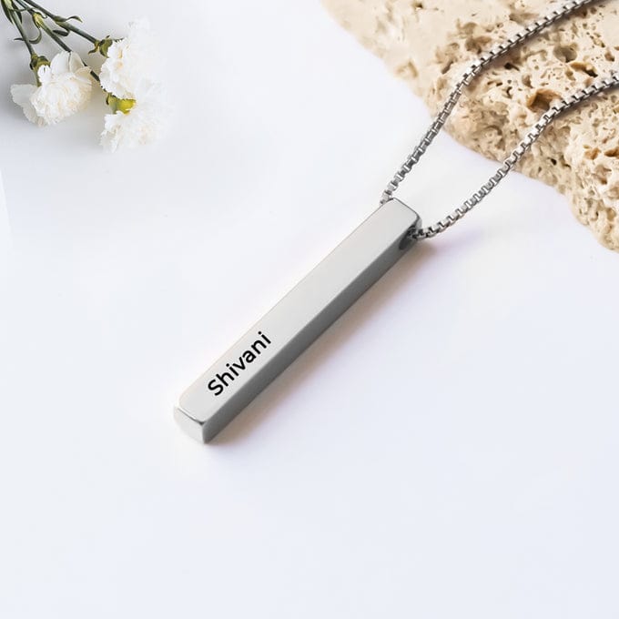 Silver Bar Pendant Jewellery