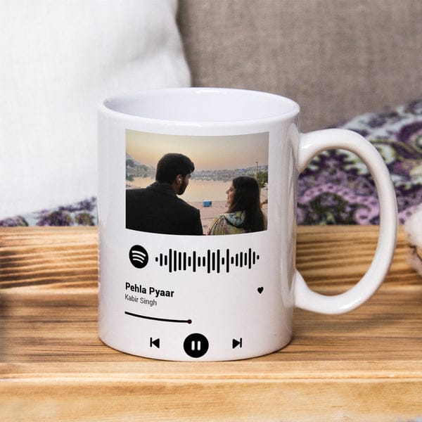  Customized Spotify Code Music Photo Mug  