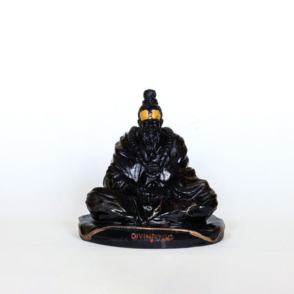 Premanand Ji Maharaj Idol + (FREE COMBO) Tulsi Mala, Wallet Card & Sandal Attar Assan