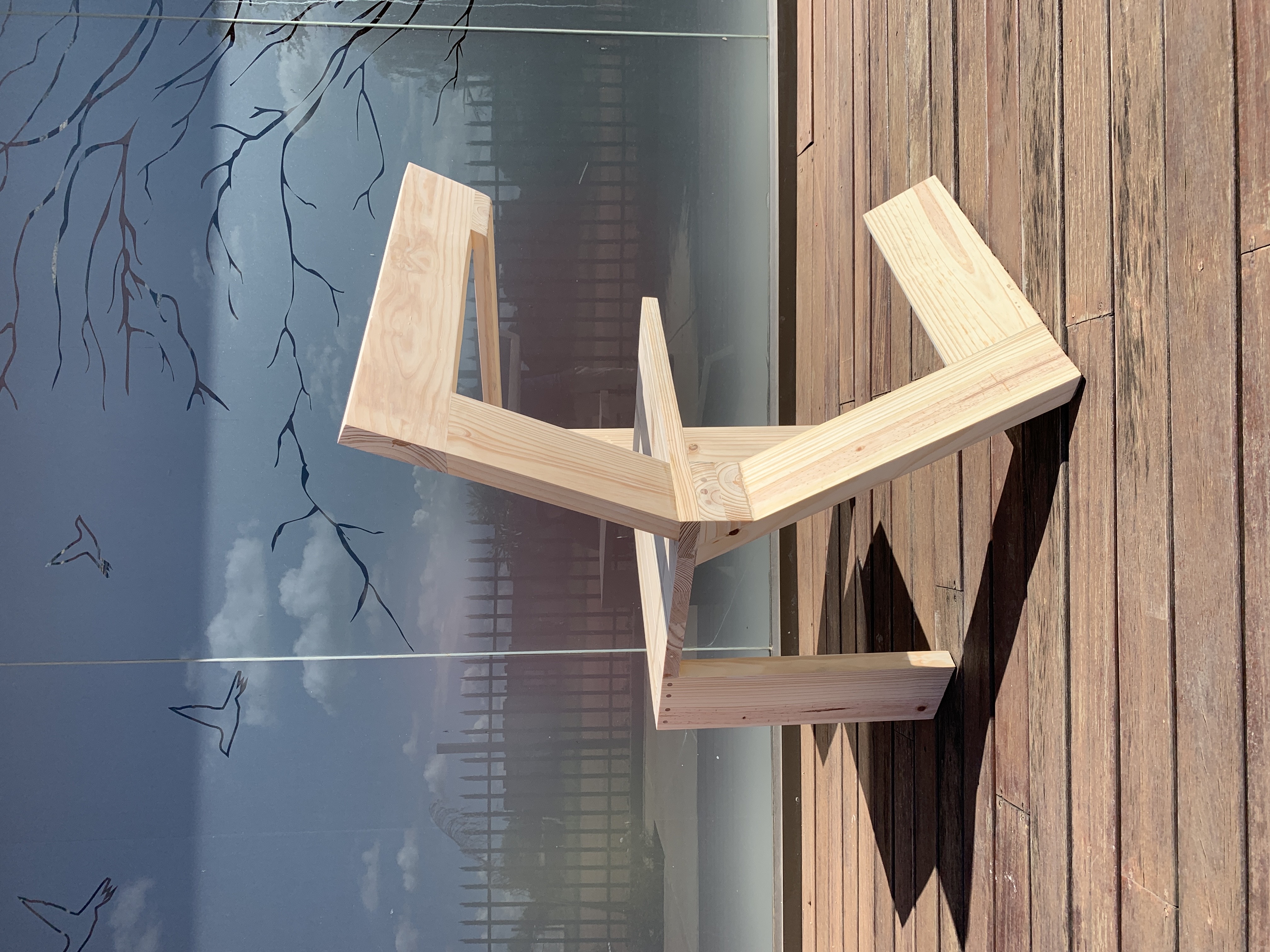 Slanted Asymmetrical Chair 