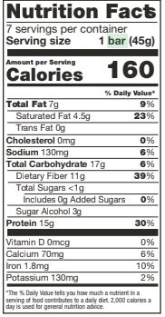 Chocolate Crisp Bar (Seven bars)