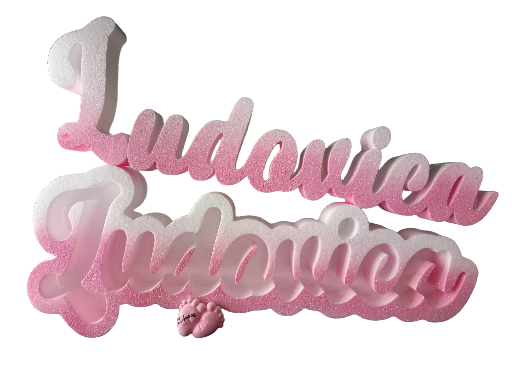 portaconfetti colorato + nome colorato