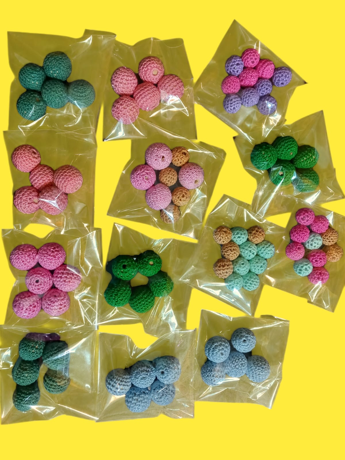 BUSTINA  PERLE IN COTONE ALL'UNCINETTO COLORI A SCELTA