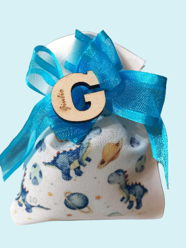 BOMBONIERA CON CIONDOLINO INIZIALE