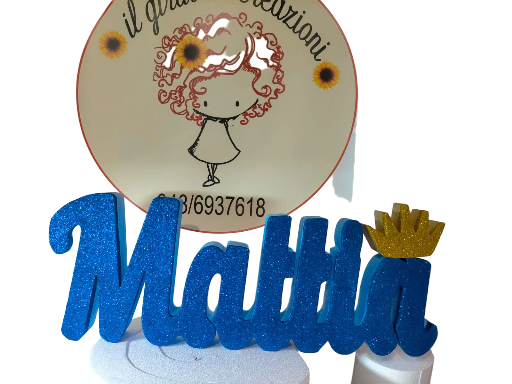 NOME COLORATO IN POLISTIROLO