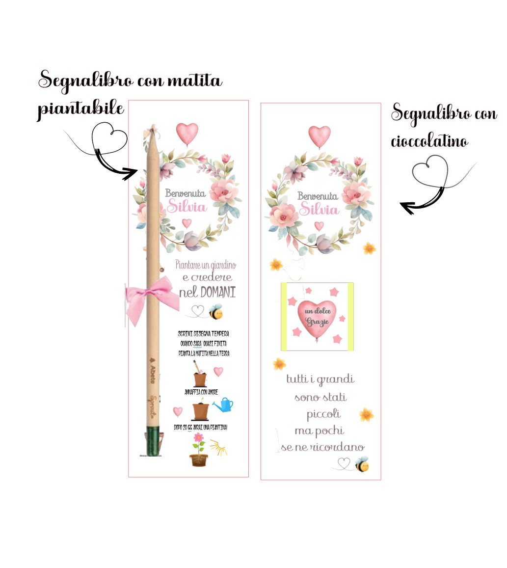 SEGNAPOSTO CON CIOCCOLATINO