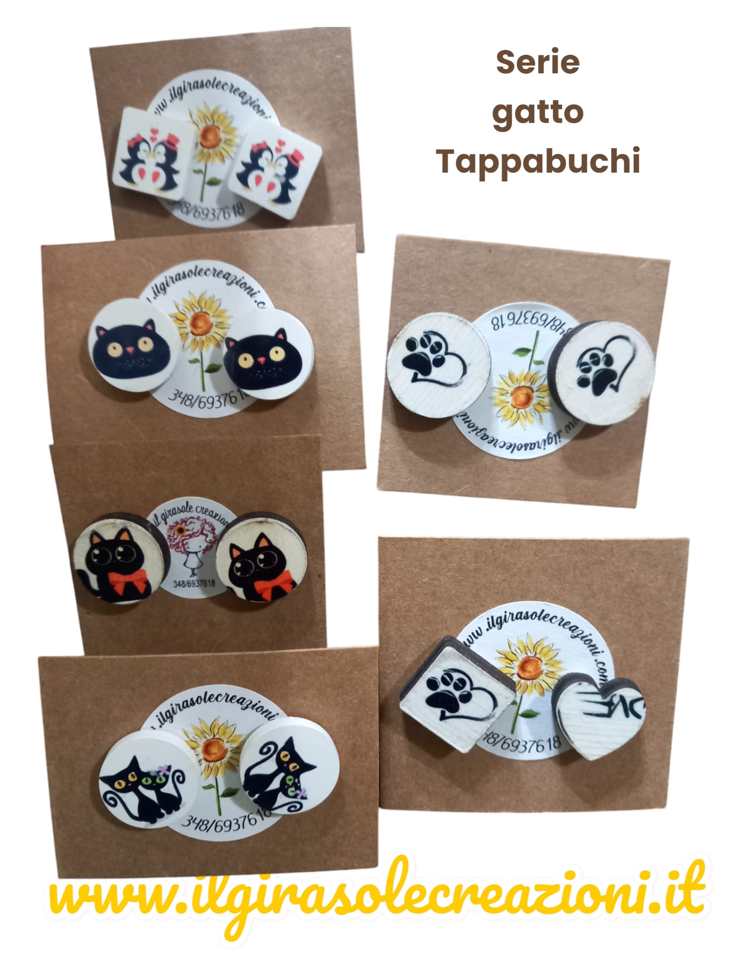 ORECCHINI PICCOLI CON FOTO O DISEGNI