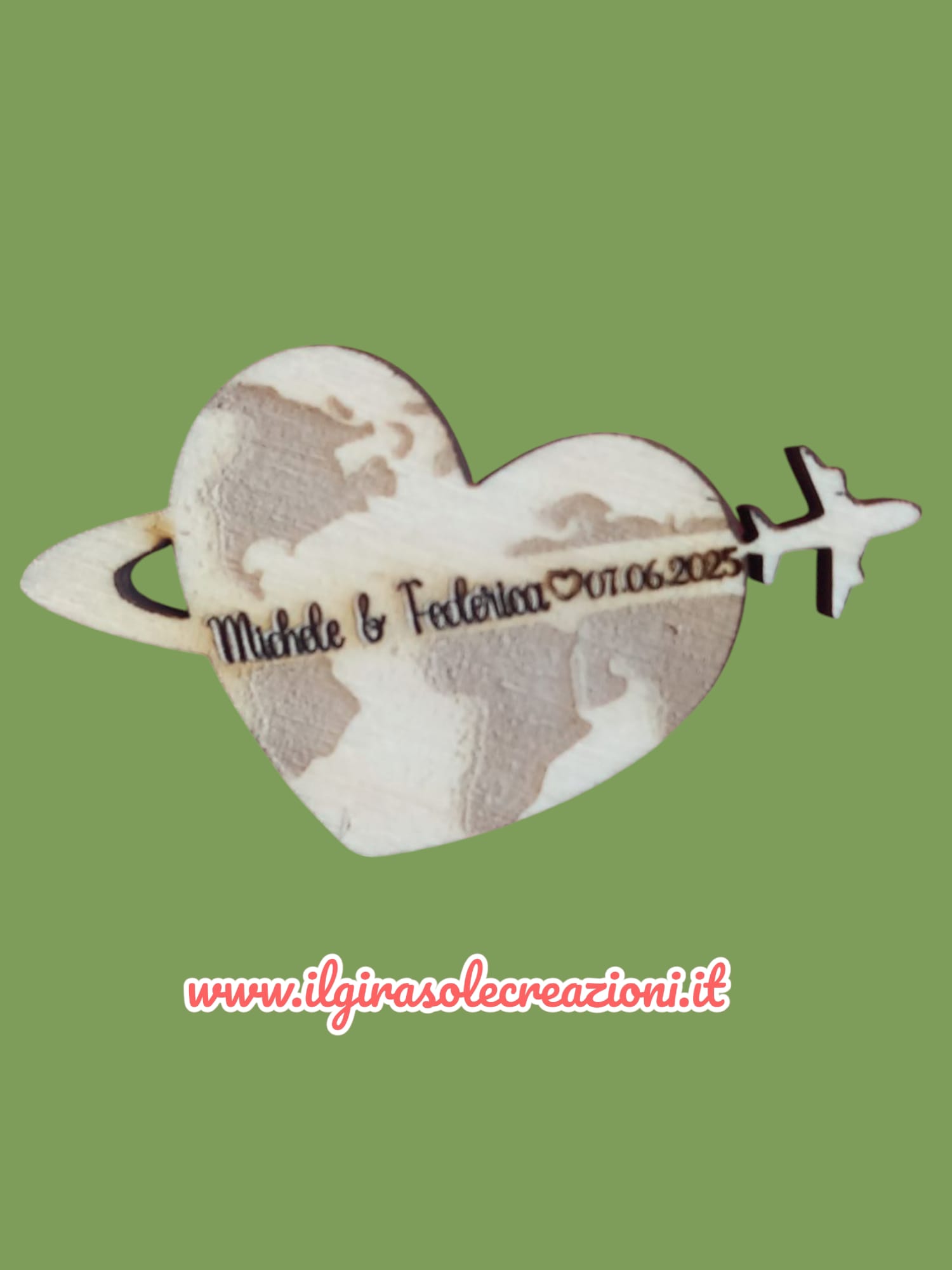 CUORE IN LEGNO MISURA 6 CM