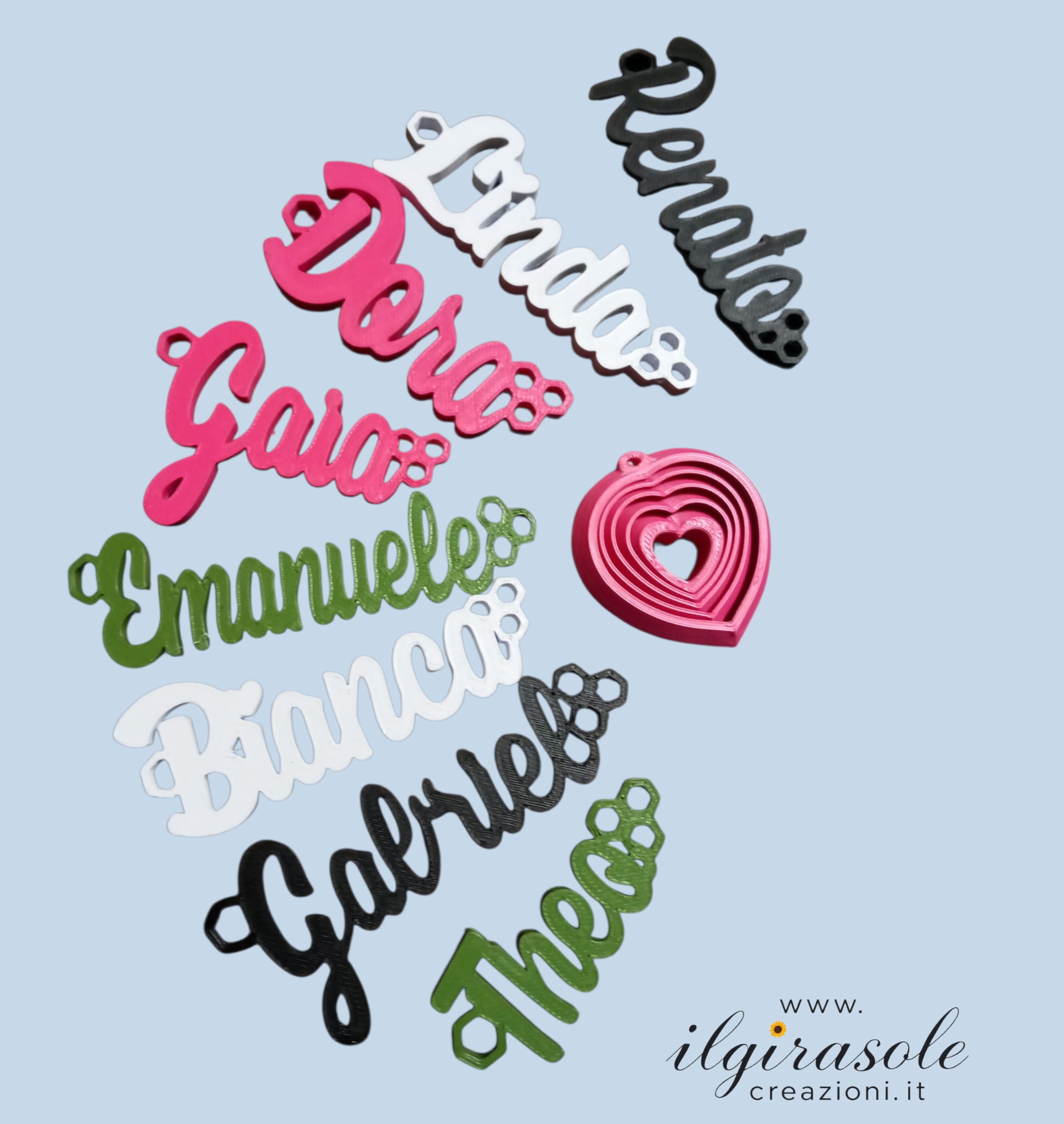 PORTACHIAVI IN PLA PERSONALIZZATI