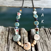 collana in ceramica raku 